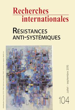 Recherches internationales - numéro 104